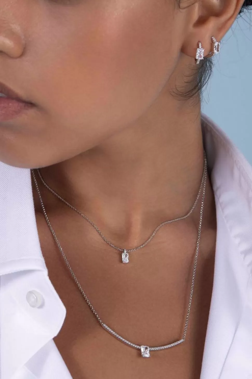 APM Monaco Adjustable Necklace With Eclat Pendant- Necklaces