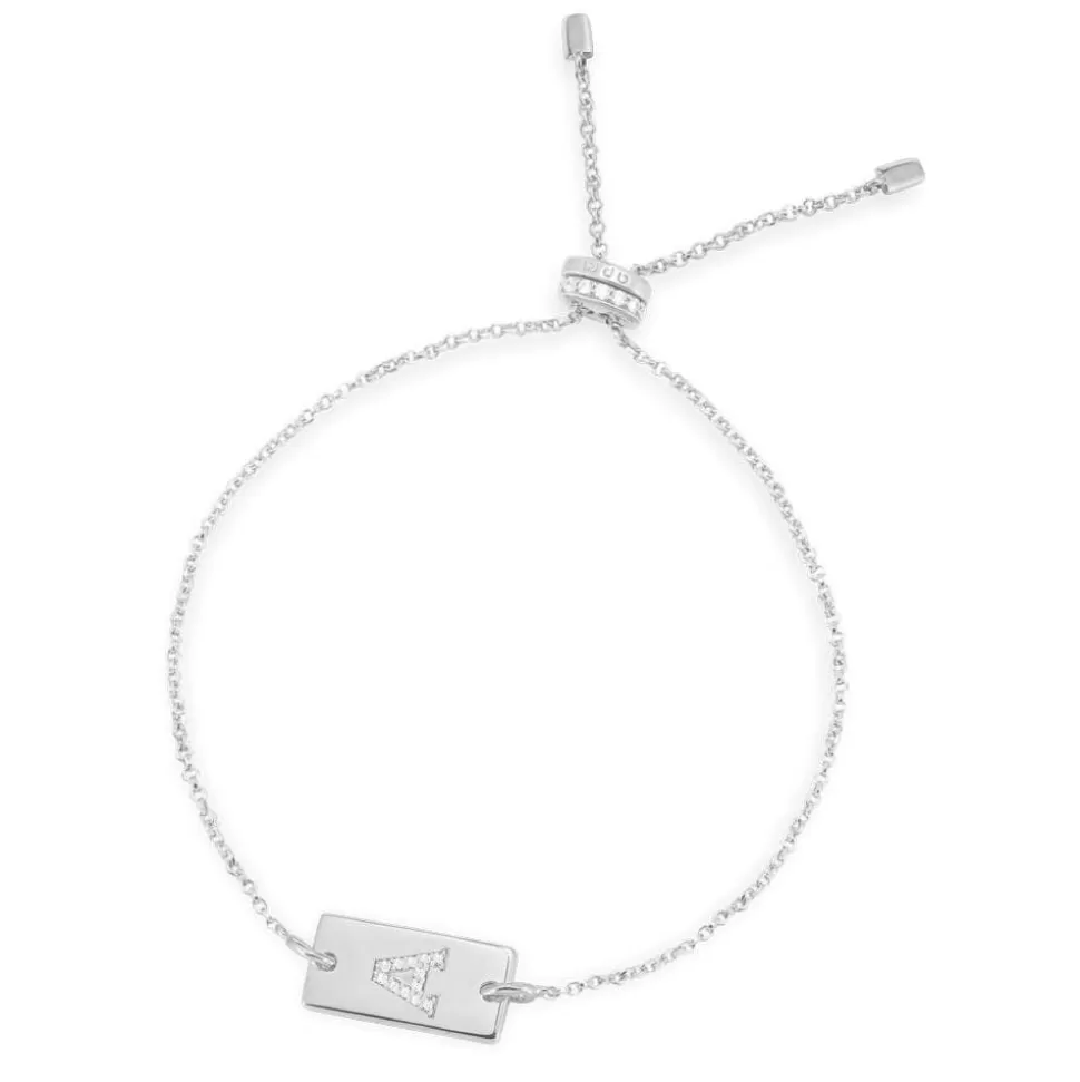 APM Monaco Alphabet Plate Adjustable Bracelet- Bracelets