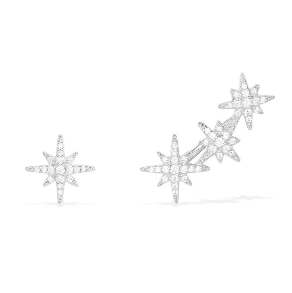 APM Monaco Asymmetric Triple Meteorites Earrings- Earrings