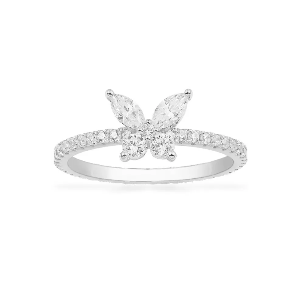 APM Monaco Butterfly Pave Ring- Rings