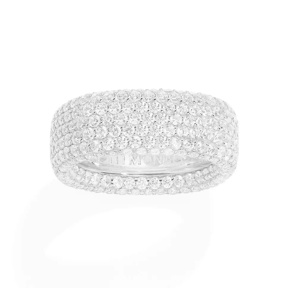 APM Monaco Chunky Pave Ring- Rings