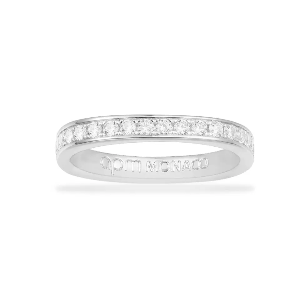 APM Monaco Dainty Pave Ring- Rings