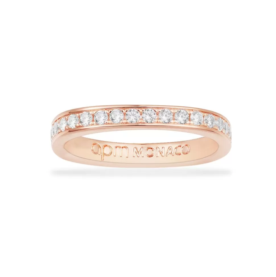 APM Monaco Dainty Pave Ring- Rings