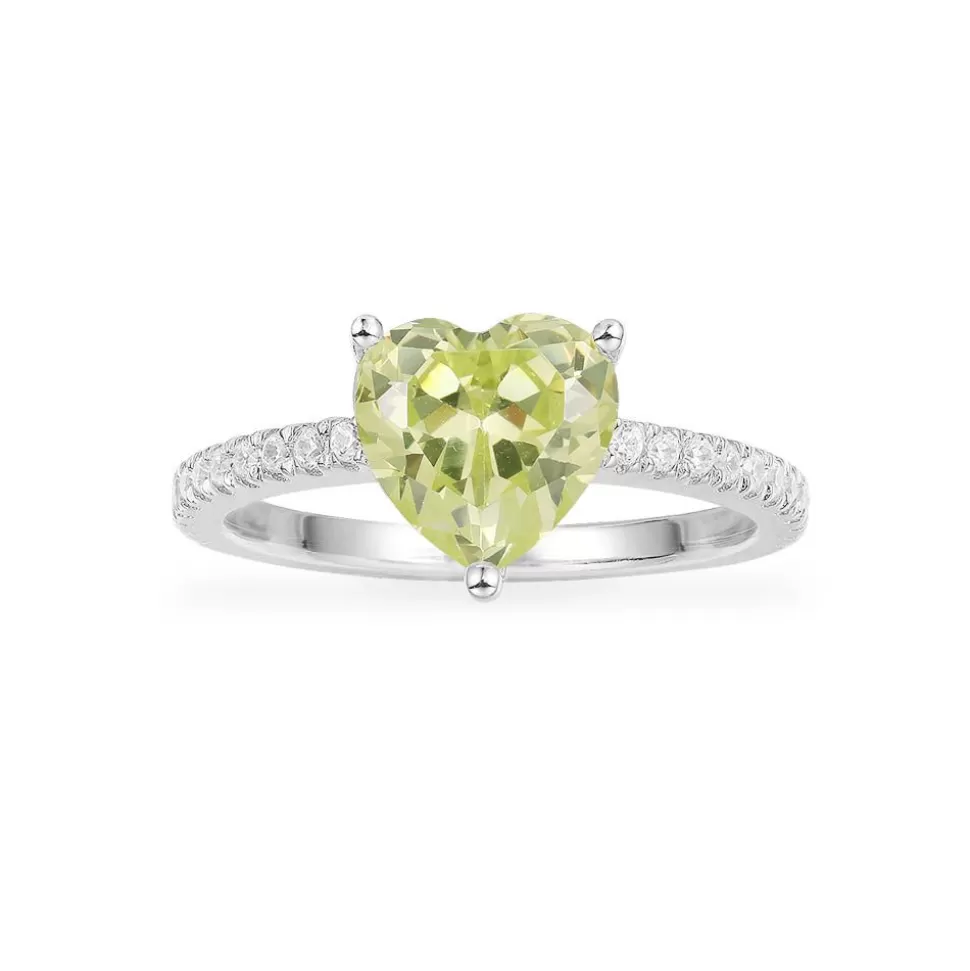 APM Monaco Green Heart Ring- Rings