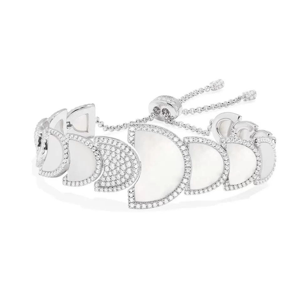 APM Monaco Half Moon Adjustable Bracelet With Nacre- Bracelets