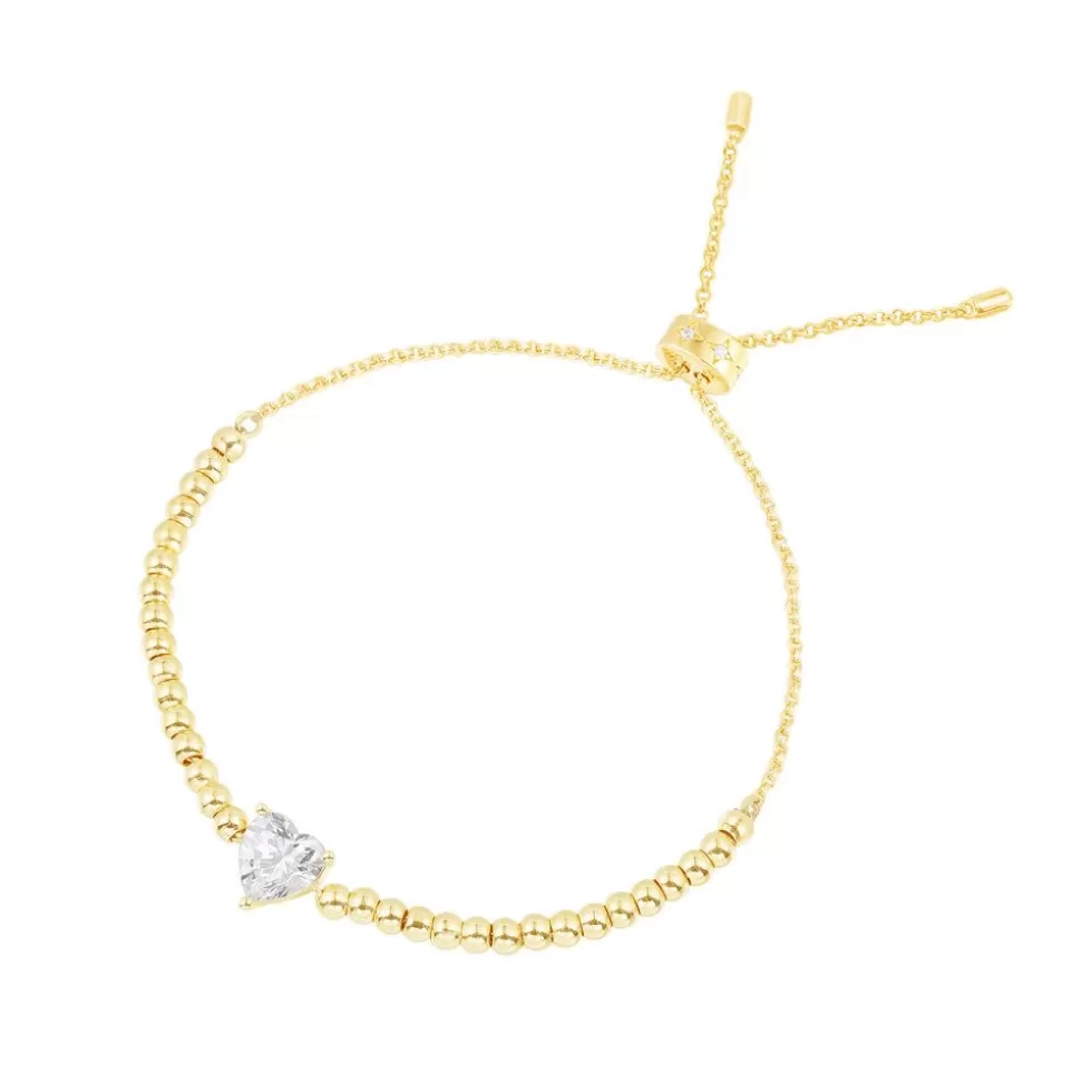 APM Monaco Heart Adjustable Bracelet- Bracelets