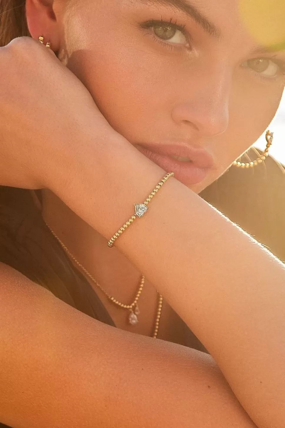 APM Monaco Heart Adjustable Bracelet- Bracelets