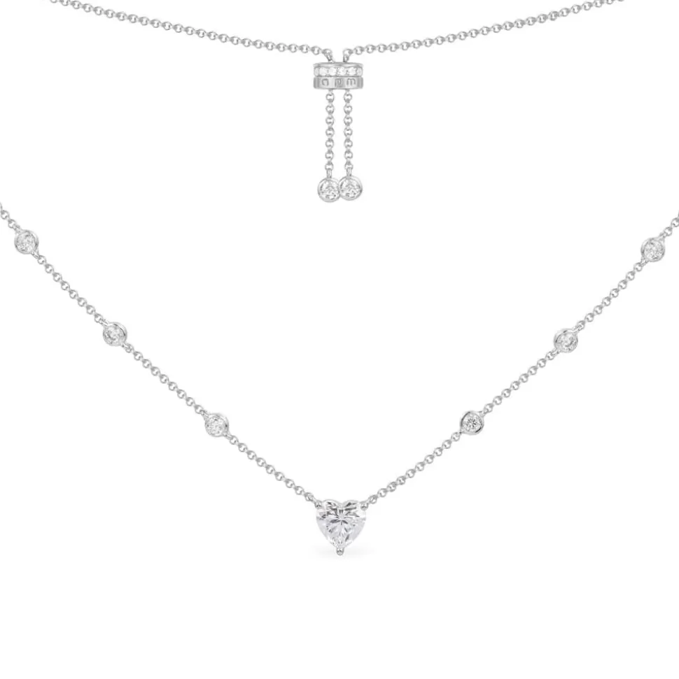 APM Monaco Heart Adjustable Necklace- Necklaces