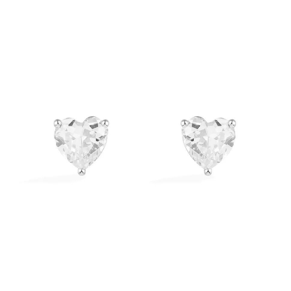 APM Monaco Heart Stud Earrings- Earrings