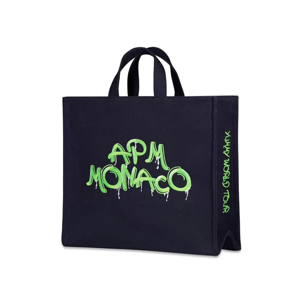 APM Monaco Large Graffiti Tote Bag- Accessories