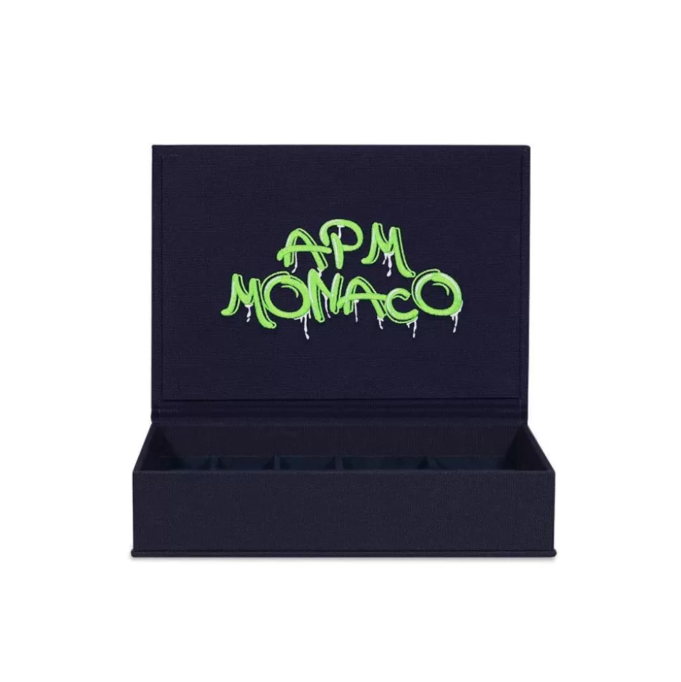 APM Monaco Large Green Graffiti Jewelry Box- Accessories