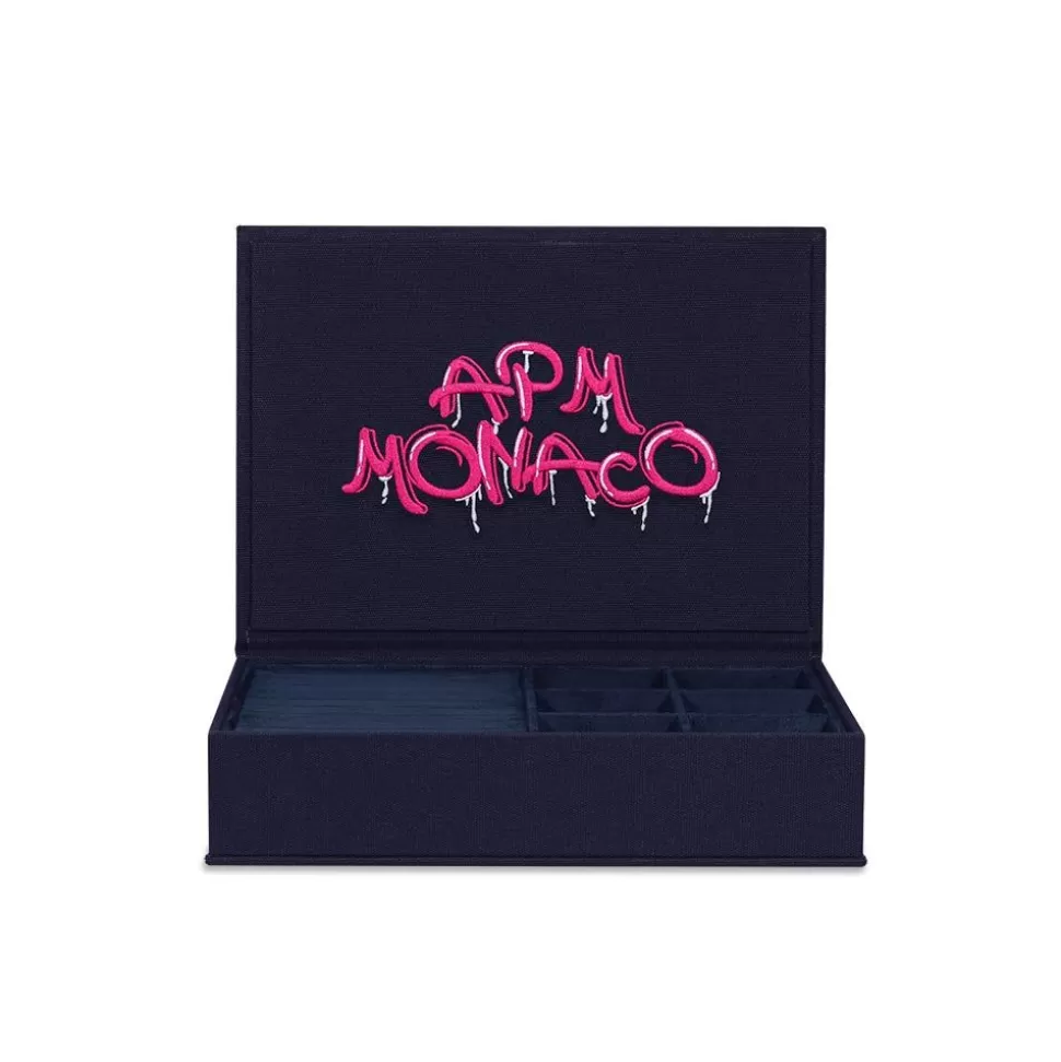 APM Monaco Large Pink Graffiti Jewelry Box- Accessories