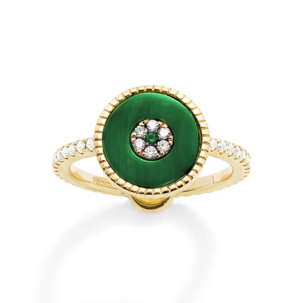 APM Monaco Malachite Lucky Eye Ring- Rings