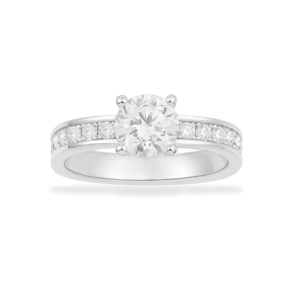 APM Monaco Pave Ring With Round Zirconia- Rings