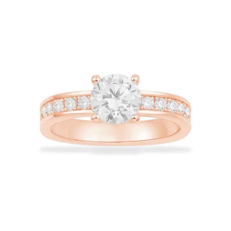 APM Monaco Pave Ring With Round Zirconia- Rings