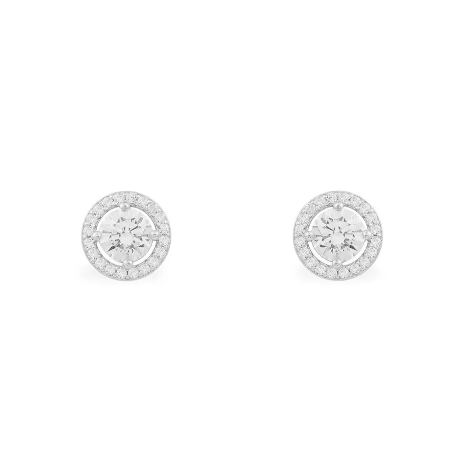 APM Monaco Round Stud Earrings- Earrings