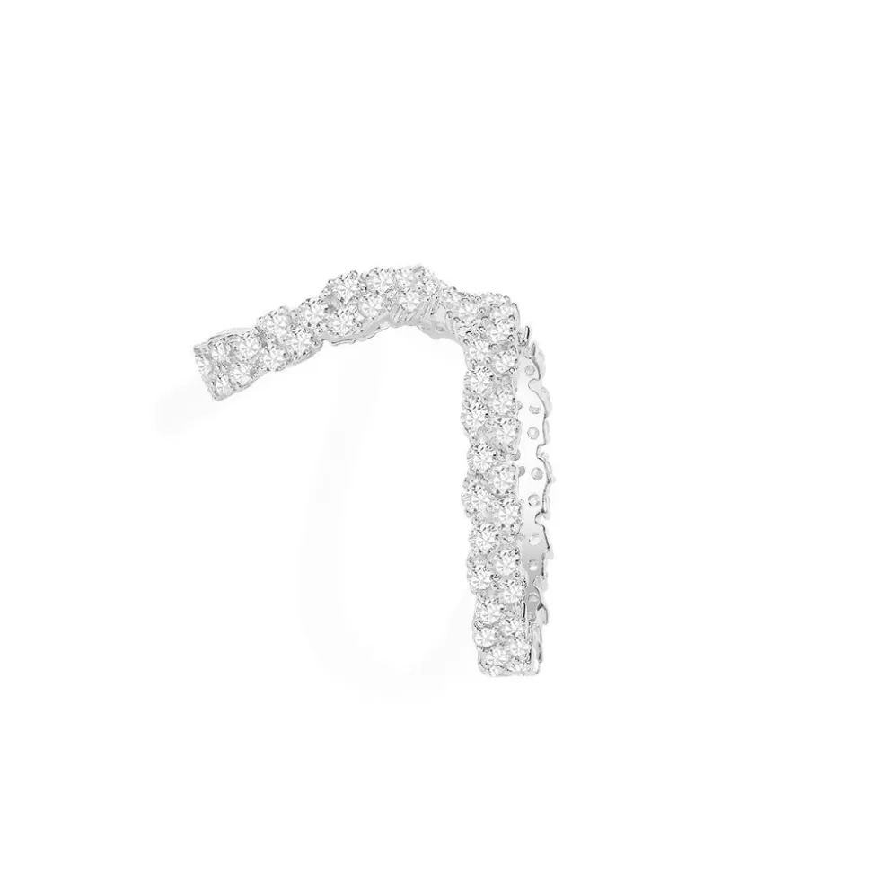 APM Monaco Single Double-Hoop Ear Cuff- Earrings