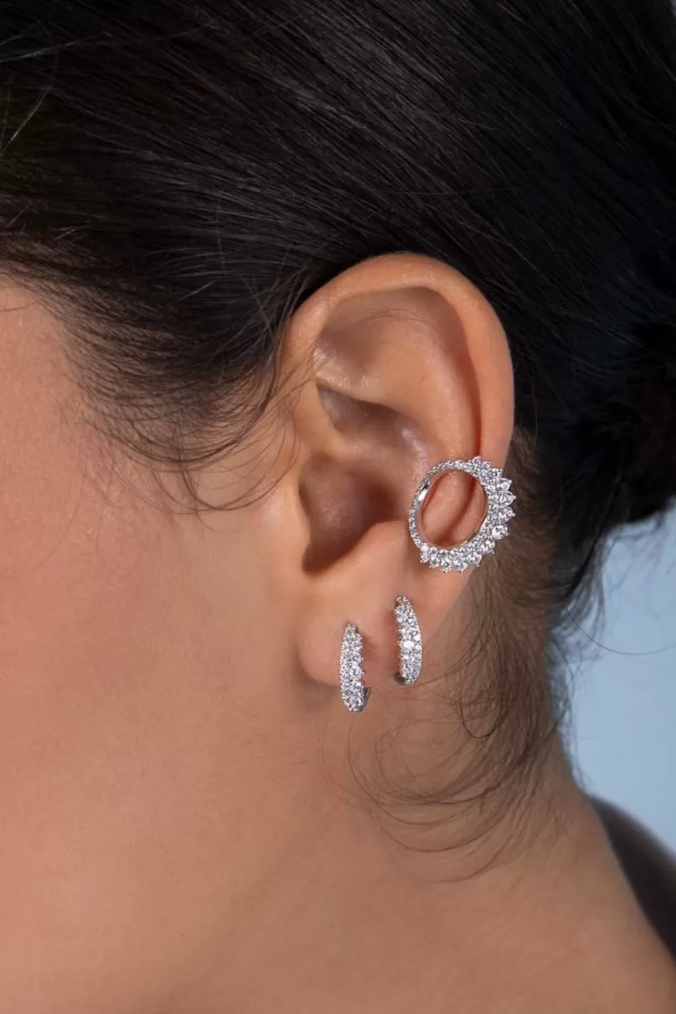 APM Monaco Single Lune Ear Cuff- Earrings