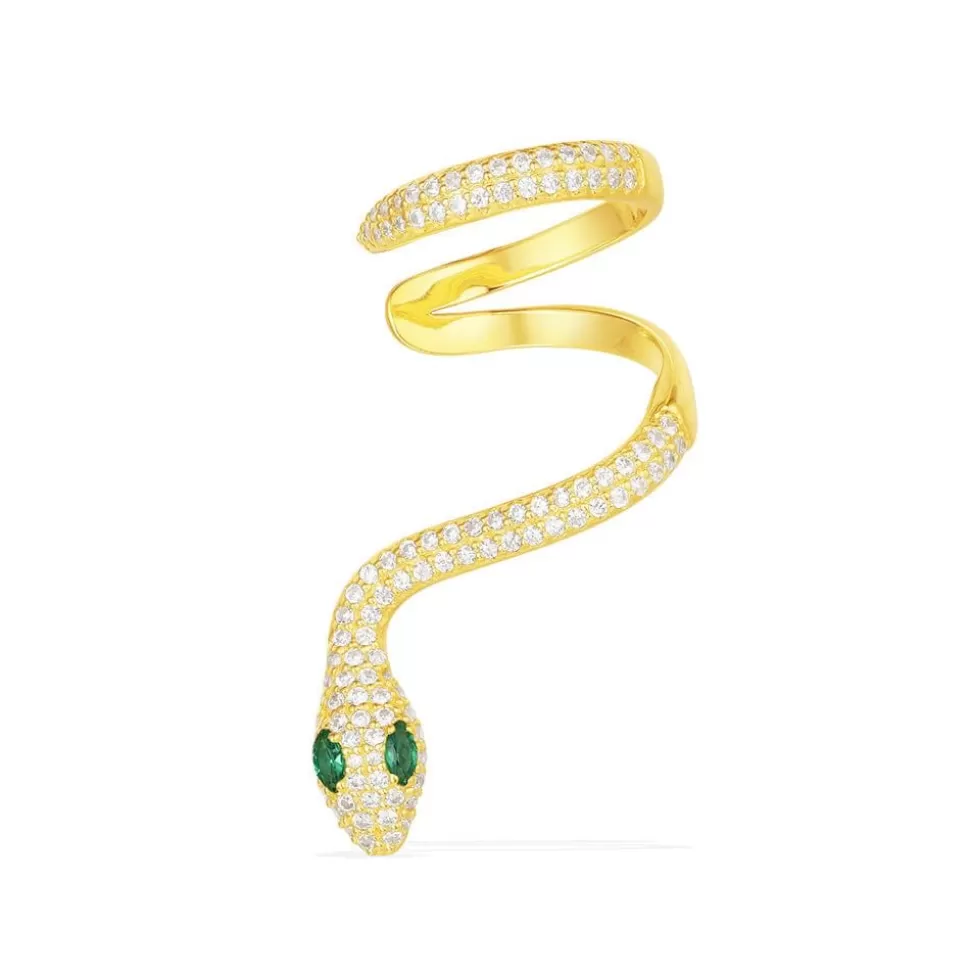 APM Monaco Single Serpent Ear Cuff- Earrings