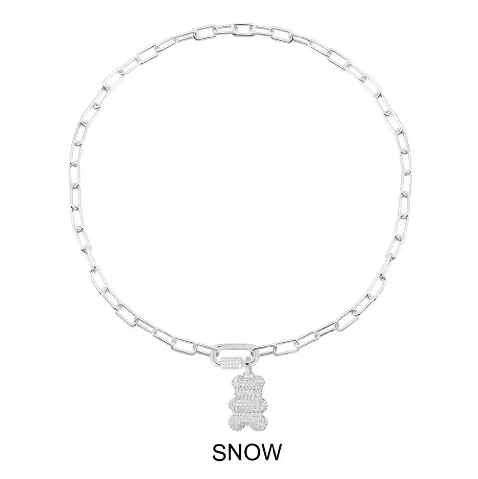 APM Monaco Snow Yummy Bear (Clippable) Chain Necklace- Necklaces